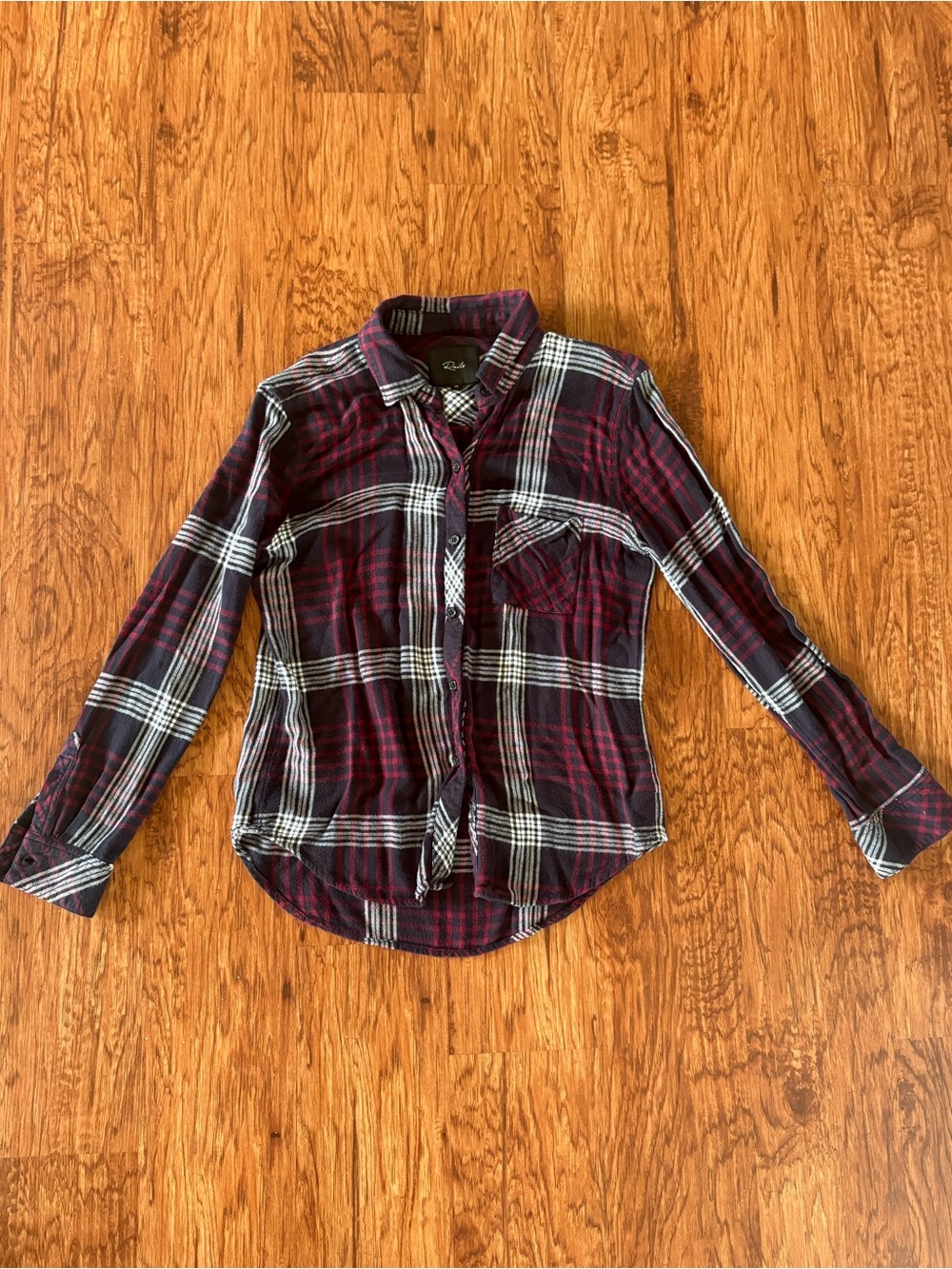 Rails Navy & Burgundy Plaid Shirt